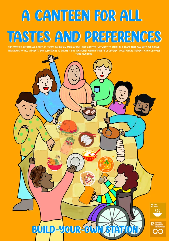 Poster about Inclusive Canteen