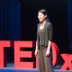 Daisy Tam on stage at Tedx Wan Chai 2017